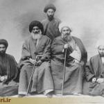 شیخ فضل الله نوری و سید عبدالله بهبهانی در کنار فرزندان