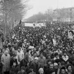 نمایی از تظاهرات عظیم مردم تهران در اربعین سال ۱۳۵۷