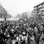 راهپیمایی مردم تهران در پشتیبانی از دولت مهندس بازرگان