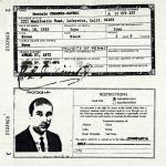 مدارک هویتی دکتر مصطفی چمران در ایام تردد به آمریکا