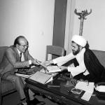 دیدار شهید دکتر مفتح با سفیر مغرب