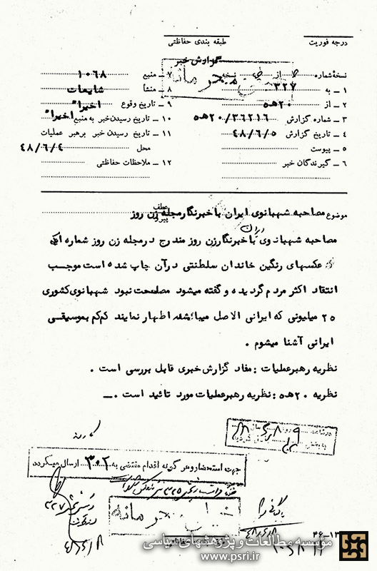 فرح پهلوی: کم‌کم با موسیقی ایرانی آشنا می‌شوم!